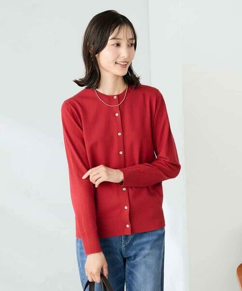 a.v.v / アー・ヴェ・ヴェ カーディガン・ボレロ | 【洗える】クルーネック美ラクるカーディガン | 詳細1