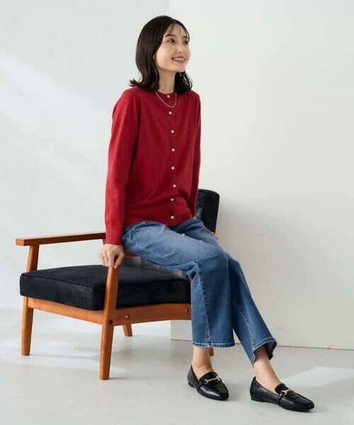a.v.v / アー・ヴェ・ヴェ カーディガン・ボレロ | 【洗える】クルーネック美ラクるカーディガン | 詳細11