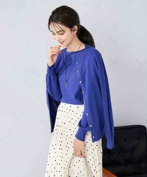 a.v.v / アー・ヴェ・ヴェ カーディガン・ボレロ | 【洗える】クルーネック美ラクるカーディガン | 詳細18