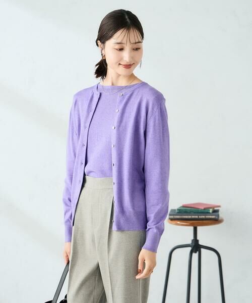 a.v.v / アー・ヴェ・ヴェ カーディガン・ボレロ | 【洗える】クルーネック美ラクるカーディガン | 詳細30