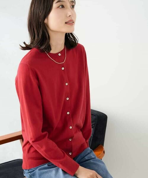 a.v.v / アー・ヴェ・ヴェ カーディガン・ボレロ | 【洗える】クルーネック美ラクるカーディガン | 詳細4