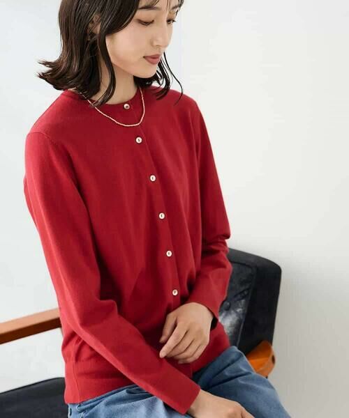 a.v.v / アー・ヴェ・ヴェ カーディガン・ボレロ | 【洗える】クルーネック美ラクるカーディガン | 詳細5