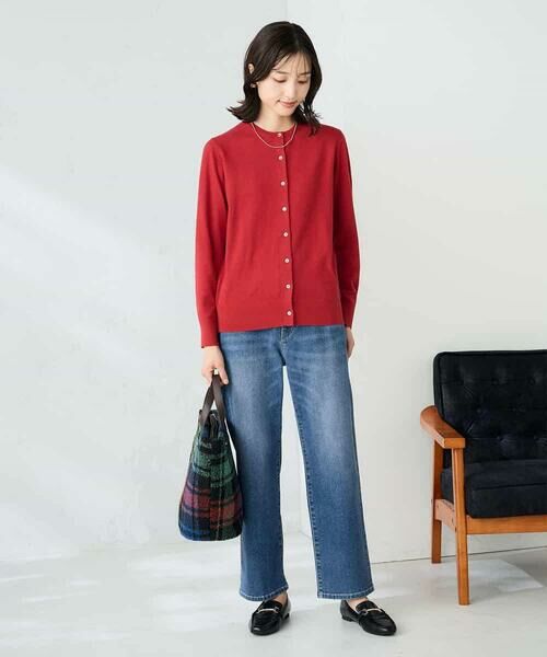 a.v.v / アー・ヴェ・ヴェ カーディガン・ボレロ | 【洗える】クルーネック美ラクるカーディガン | 詳細6