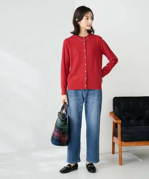 a.v.v / アー・ヴェ・ヴェ カーディガン・ボレロ | 【洗える】クルーネック美ラクるカーディガン | 詳細7