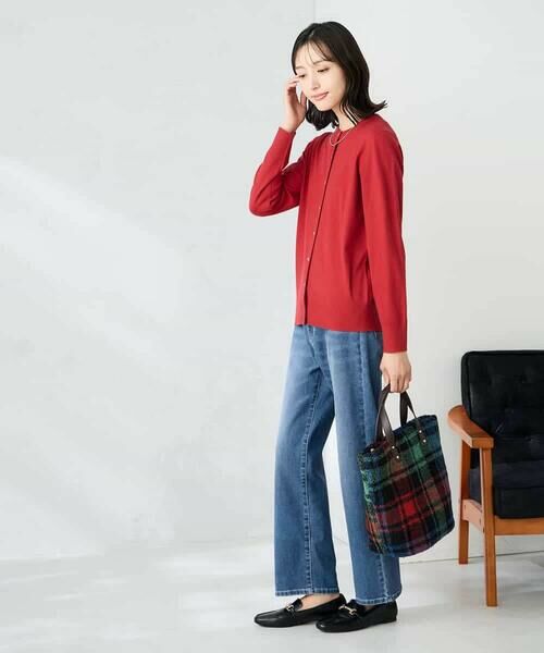 a.v.v / アー・ヴェ・ヴェ カーディガン・ボレロ | 【洗える】クルーネック美ラクるカーディガン | 詳細8