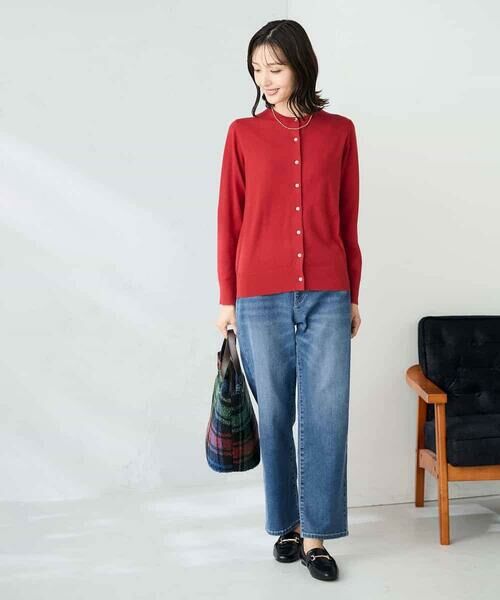 a.v.v / アー・ヴェ・ヴェ カーディガン・ボレロ | 【洗える】クルーネック美ラクるカーディガン | 詳細9