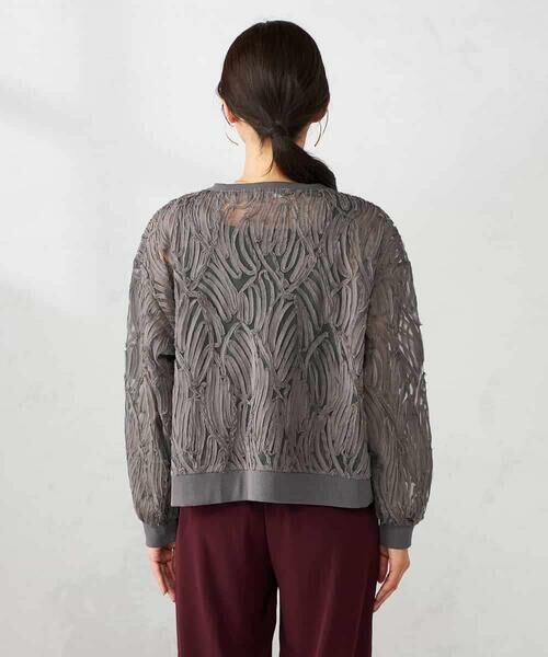 a.v.v / アー・ヴェ・ヴェ カーディガン・ボレロ | コード刺繍チュールカーディガン | 詳細15