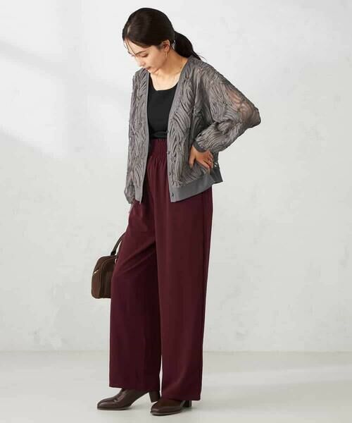 a.v.v / アー・ヴェ・ヴェ カーディガン・ボレロ | コード刺繍チュールカーディガン | 詳細6