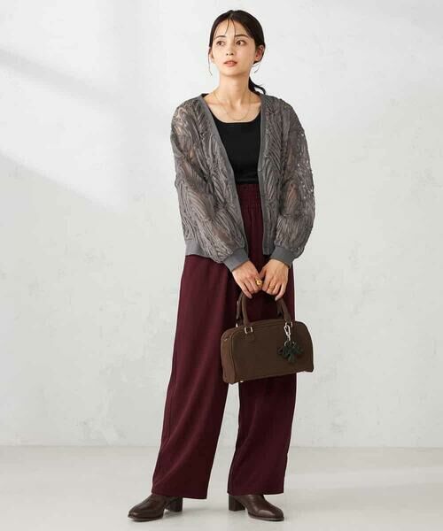 a.v.v / アー・ヴェ・ヴェ カーディガン・ボレロ | コード刺繍チュールカーディガン | 詳細7