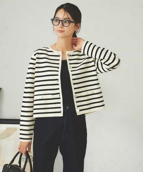 a.v.v / アー・ヴェ・ヴェ カーディガン・ボレロ | メタルボタンニットカーディガン | 詳細2