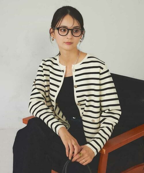 a.v.v / アー・ヴェ・ヴェ カーディガン・ボレロ | メタルボタンニットカーディガン | 詳細4