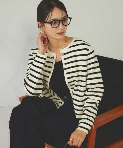 a.v.v / アー・ヴェ・ヴェ カーディガン・ボレロ | メタルボタンニットカーディガン | 詳細5