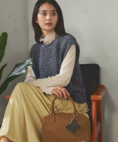 a.v.v / アー・ヴェ・ヴェ ベスト | 【前後2WAY】リボンフェザーヤーンベスト