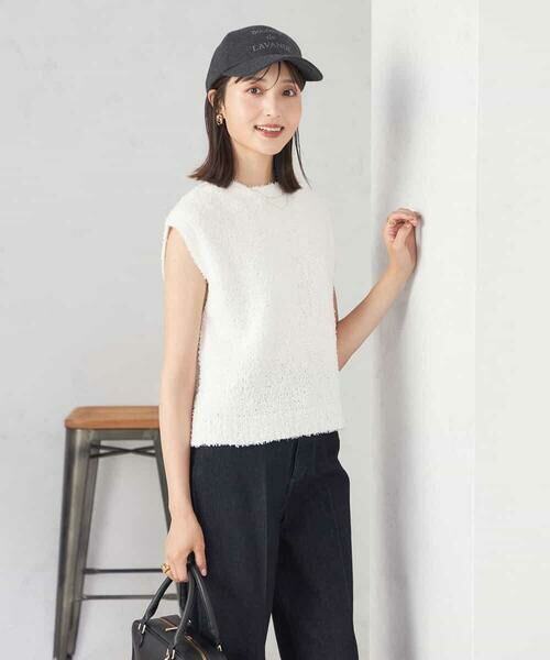 a.v.v / アー・ヴェ・ヴェ ベスト | 【前後2WAY】リボンフェザーヤーンベスト | 詳細1