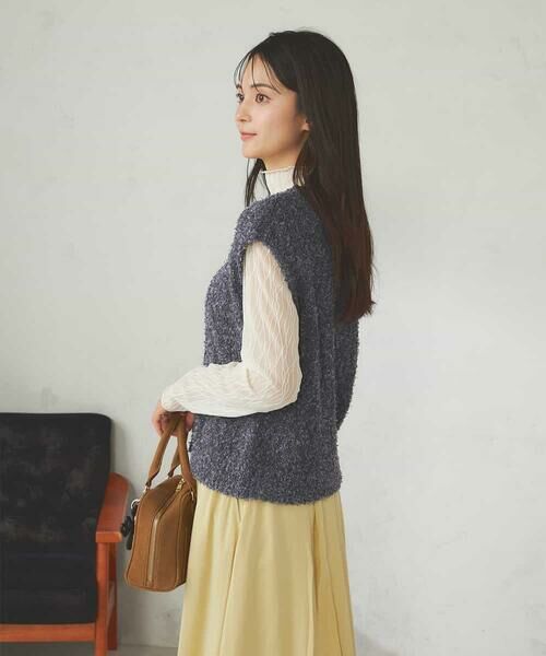 a.v.v / アー・ヴェ・ヴェ ベスト | 【前後2WAY】リボンフェザーヤーンベスト | 詳細15