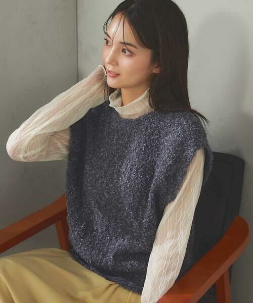 a.v.v / アー・ヴェ・ヴェ ベスト | 【前後2WAY】リボンフェザーヤーンベスト | 詳細26