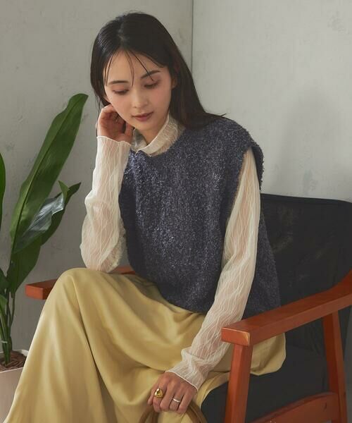 a.v.v / アー・ヴェ・ヴェ ベスト | 【前後2WAY】リボンフェザーヤーンベスト | 詳細28