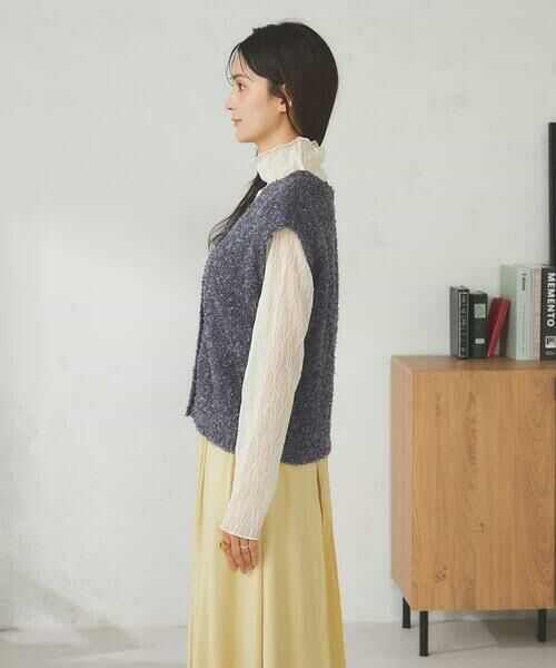 a.v.v / アー・ヴェ・ヴェ ベスト | 【前後2WAY】リボンフェザーヤーンベスト | 詳細30