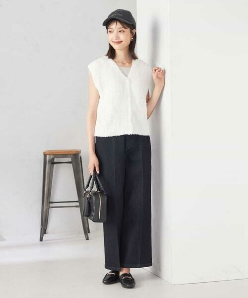 a.v.v / アー・ヴェ・ヴェ ベスト | 【前後2WAY】リボンフェザーヤーンベスト | 詳細6