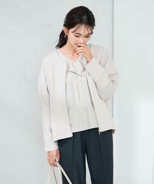 a.v.v / アー・ヴェ・ヴェ カーディガン・ボレロ | ダンボールジップカーディガン【セットアップ可】 | 詳細22