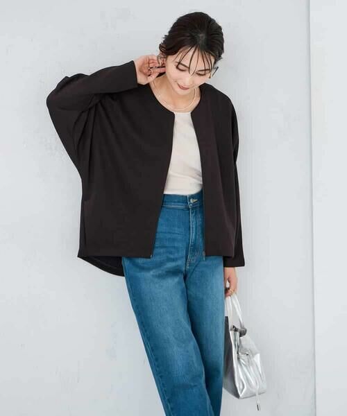 a.v.v / アー・ヴェ・ヴェ カーディガン・ボレロ | ダンボールジップカーディガン【セットアップ可】 | 詳細9