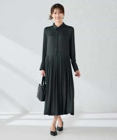 a.v.v / アー・ヴェ・ヴェ ロング・マキシ丈ワンピース | 【洗える】ウエスト切替ギャザーワンピース