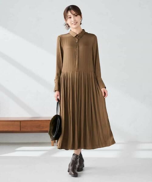 a.v.v / アー・ヴェ・ヴェ ロング・マキシ丈ワンピース | 【洗える】ウエスト切替ギャザーワンピース | 詳細1