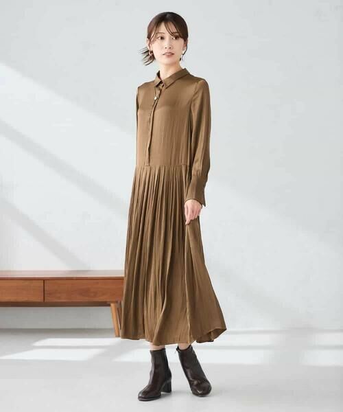 a.v.v / アー・ヴェ・ヴェ ロング・マキシ丈ワンピース | 【洗える】ウエスト切替ギャザーワンピース | 詳細2