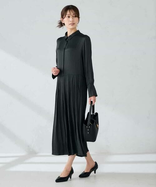 a.v.v / アー・ヴェ・ヴェ ロング・マキシ丈ワンピース | 【洗える】ウエスト切替ギャザーワンピース | 詳細5