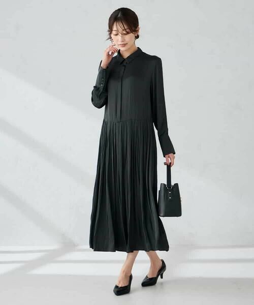 a.v.v / アー・ヴェ・ヴェ ロング・マキシ丈ワンピース | 【洗える】ウエスト切替ギャザーワンピース | 詳細6