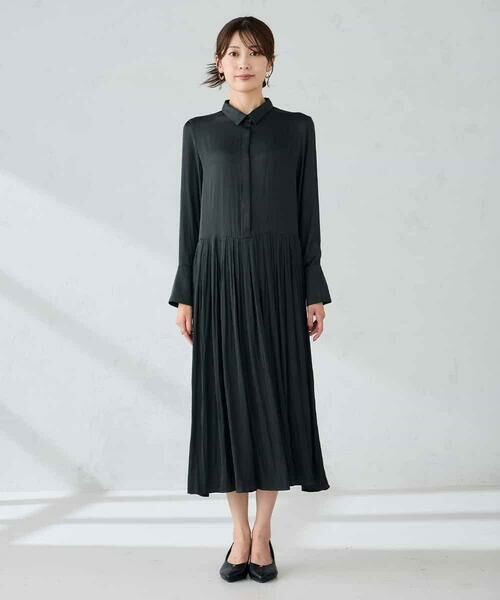a.v.v / アー・ヴェ・ヴェ ロング・マキシ丈ワンピース | 【洗える】ウエスト切替ギャザーワンピース | 詳細7