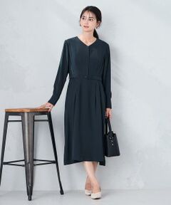 a.v.v / アー・ヴェ・ヴェ ロング・マキシ丈ワンピース | 【洗える】ウエストタックワンピース