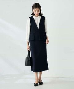 a.v.v / アー・ヴェ・ヴェ ロング・マキシ丈ワンピース | ペプラムドッキングワンピース