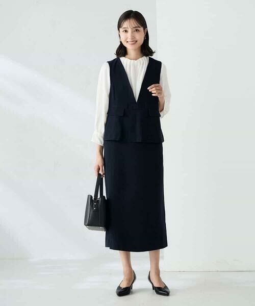 a.v.v / アー・ヴェ・ヴェ ロング・マキシ丈ワンピース | ペプラムドッキングワンピース | 詳細1