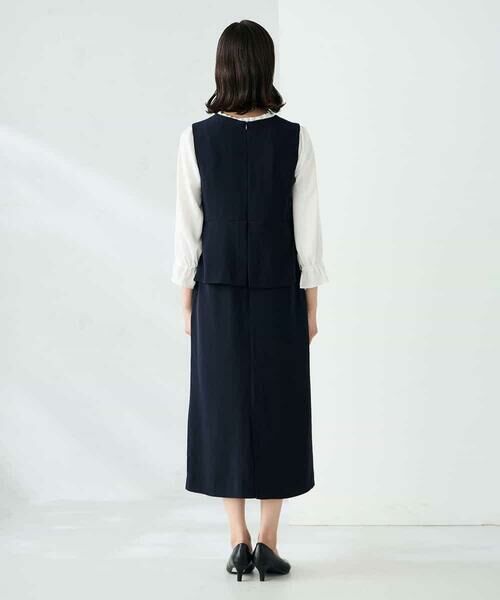 a.v.v / アー・ヴェ・ヴェ ロング・マキシ丈ワンピース | ペプラムドッキングワンピース | 詳細11