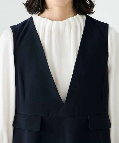 a.v.v / アー・ヴェ・ヴェ ロング・マキシ丈ワンピース | ペプラムドッキングワンピース | 詳細12