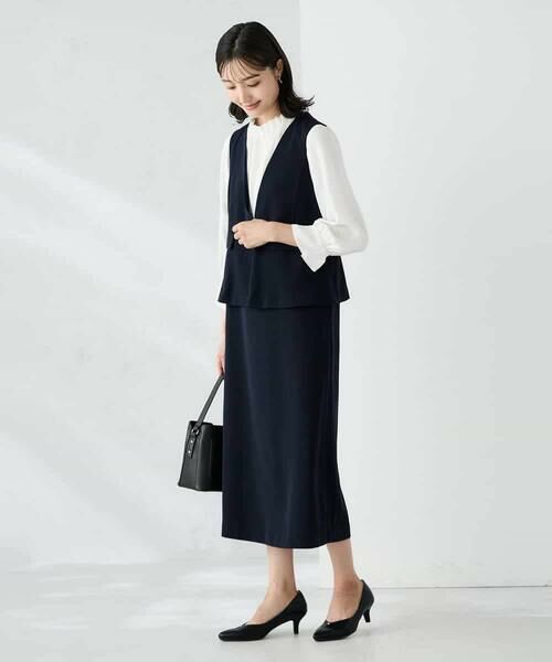 a.v.v / アー・ヴェ・ヴェ ロング・マキシ丈ワンピース | ペプラムドッキングワンピース | 詳細2