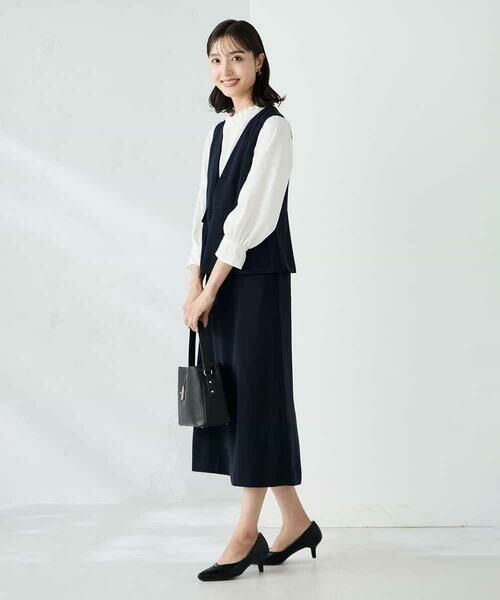 a.v.v / アー・ヴェ・ヴェ ロング・マキシ丈ワンピース | ペプラムドッキングワンピース | 詳細4