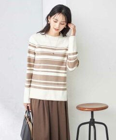 a.v.v / アー・ヴェ・ヴェ ニット・セーター | 【洗える】プチハイネックボーダーニット【アンサンブル対応】