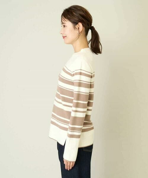 a.v.v / アー・ヴェ・ヴェ ニット・セーター | 【洗える】プチハイネックボーダーニット【アンサンブル対応】 | 詳細13
