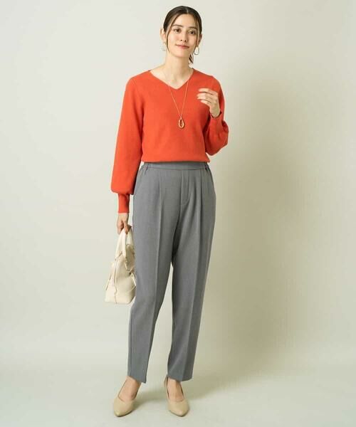 a.v.v / アー・ヴェ・ヴェ ニット・セーター | 【洗える】Vネックパフスリーブニット/アンサンブル対応 | 詳細10