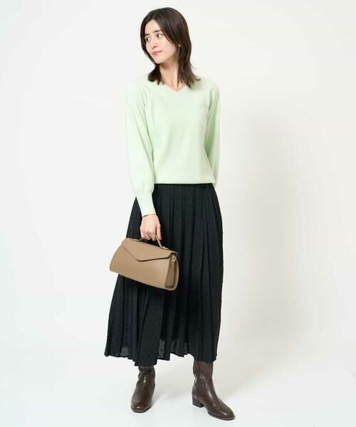 a.v.v / アー・ヴェ・ヴェ ニット・セーター | 【洗える】Vネックパフスリーブニット/アンサンブル対応 | 詳細14