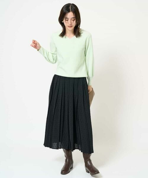 a.v.v / アー・ヴェ・ヴェ ニット・セーター | 【洗える】Vネックパフスリーブニット/アンサンブル対応 | 詳細15