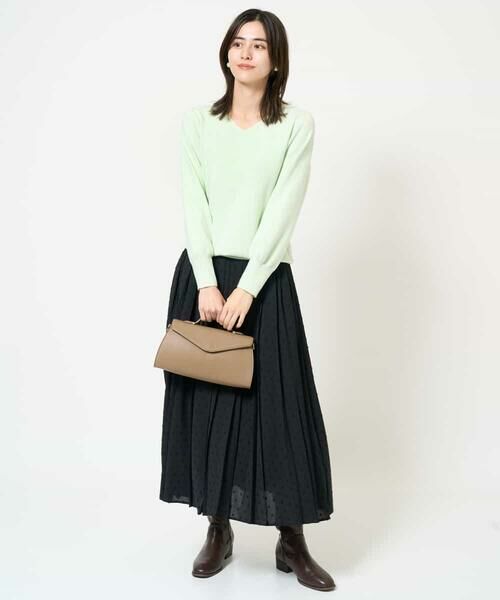 a.v.v / アー・ヴェ・ヴェ ニット・セーター | 【洗える】Vネックパフスリーブニット/アンサンブル対応 | 詳細16