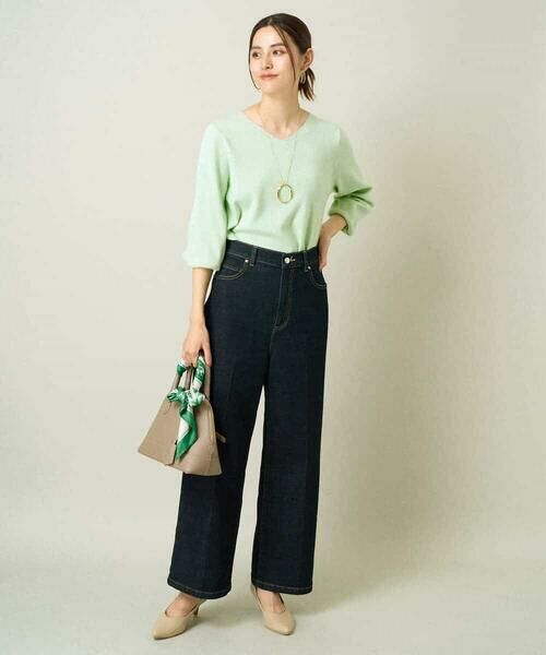 a.v.v / アー・ヴェ・ヴェ ニット・セーター | 【洗える】Vネックパフスリーブニット/アンサンブル対応 | 詳細21