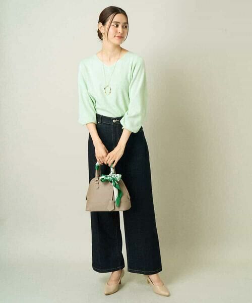 a.v.v / アー・ヴェ・ヴェ ニット・セーター | 【洗える】Vネックパフスリーブニット/アンサンブル対応 | 詳細22