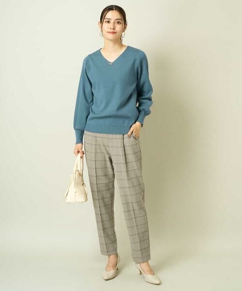 a.v.v / アー・ヴェ・ヴェ ニット・セーター | 【洗える】Vネックパフスリーブニット/アンサンブル対応 | 詳細25