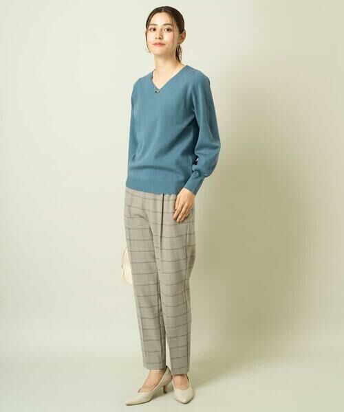 a.v.v / アー・ヴェ・ヴェ ニット・セーター | 【洗える】Vネックパフスリーブニット/アンサンブル対応 | 詳細26
