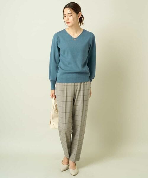 a.v.v / アー・ヴェ・ヴェ ニット・セーター | 【洗える】Vネックパフスリーブニット/アンサンブル対応 | 詳細27