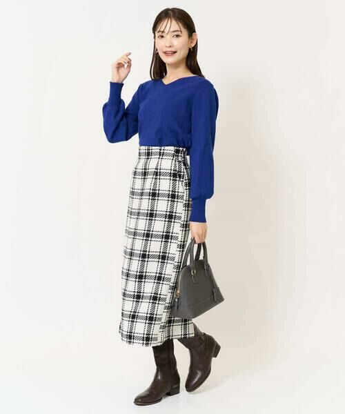 a.v.v / アー・ヴェ・ヴェ ニット・セーター | 【洗える】Vネックパフスリーブニット/アンサンブル対応 | 詳細29